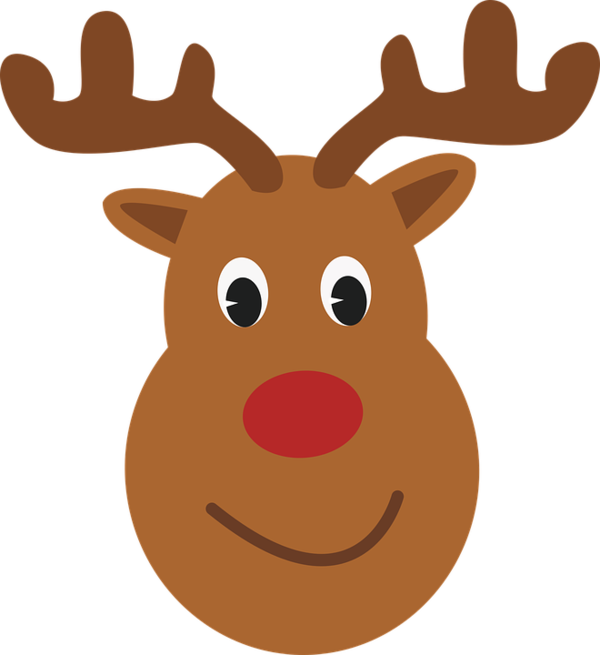Transparent Rudolph Reindeer Santa Claus Deer Snout for Christmas