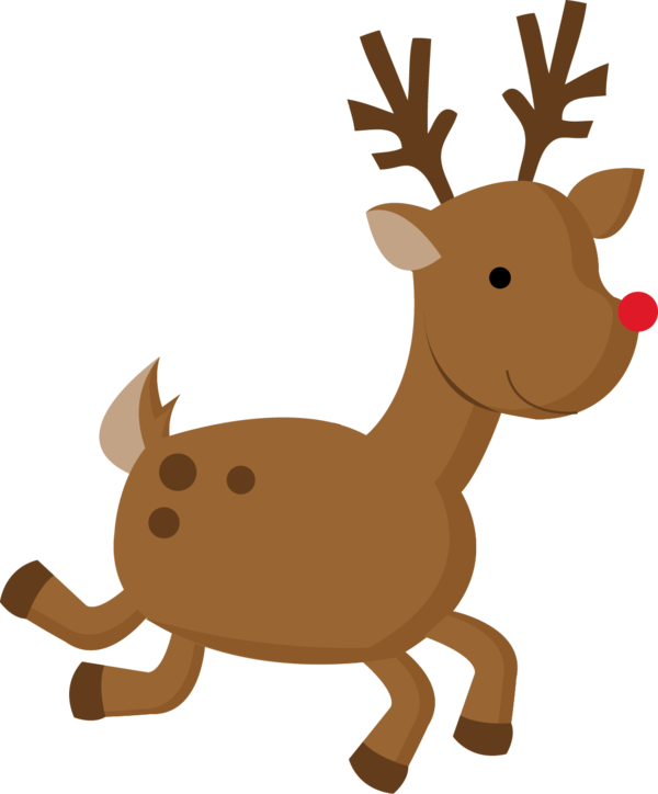 Transparent Reindeer Santa Claus Rudolph Wildlife Deer for Christmas