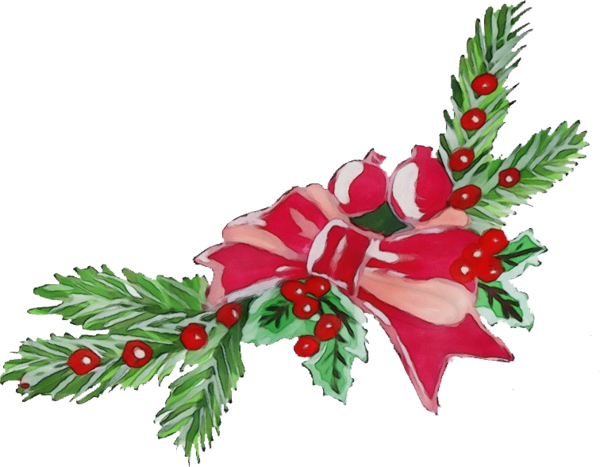 Transparent Floral Design Christmas Ornament Cut Flowers Flower Plant for Christmas