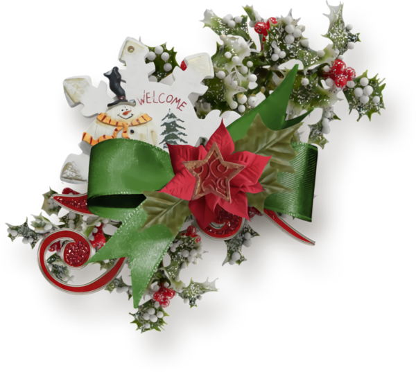 Transparent christmas Flower Bouquet Floristry for Christmas Ornament for Christmas