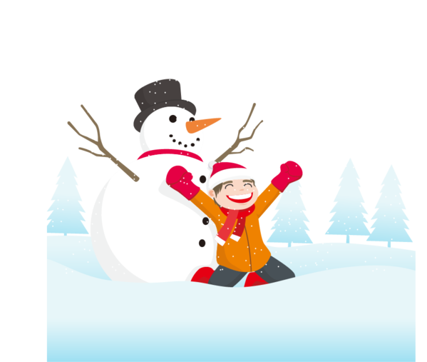 Transparent Snowman New Year Child Finger for Christmas