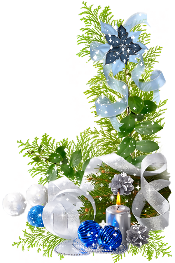 Transparent christmas Plant Flower for Christmas Ornament for Christmas