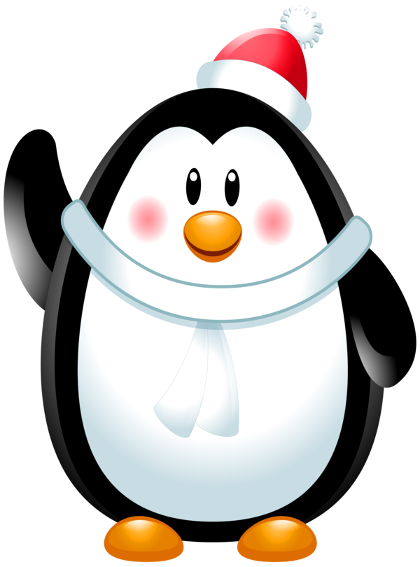 Transparent Penguin Bird Christmas Flightless Bird for Christmas