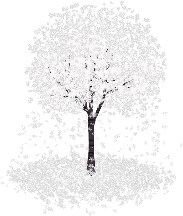 Transparent christmas Tree White Woody plant for Christmas Ornament for Christmas