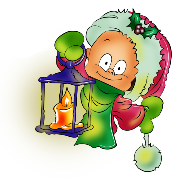 Transparent christmas Cartoon Sharing Child for Christmas Ornament for Christmas
