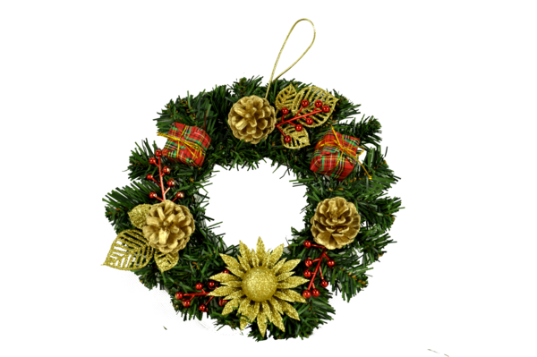 Transparent Wreath Floral Design Christmas Christmas Decoration for Christmas