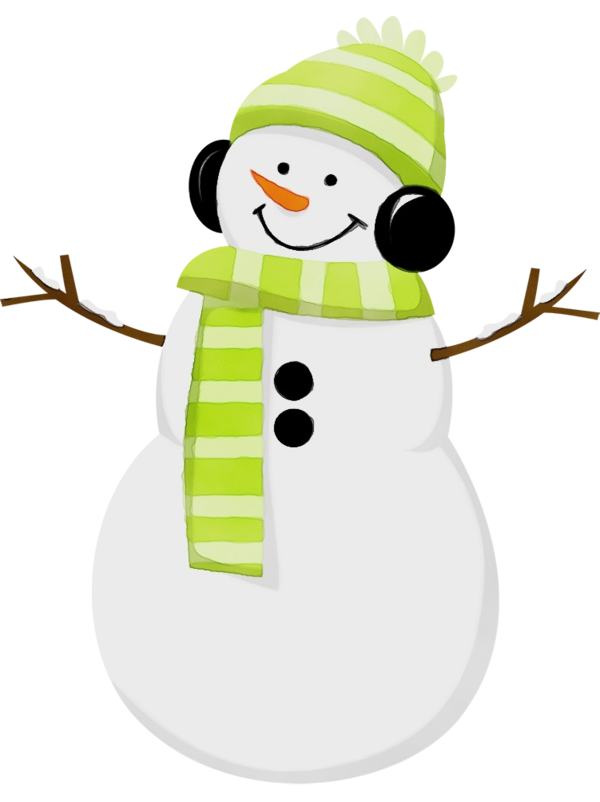 Transparent Snowman Christmas Day Christmas Decoration Cartoon for Christmas