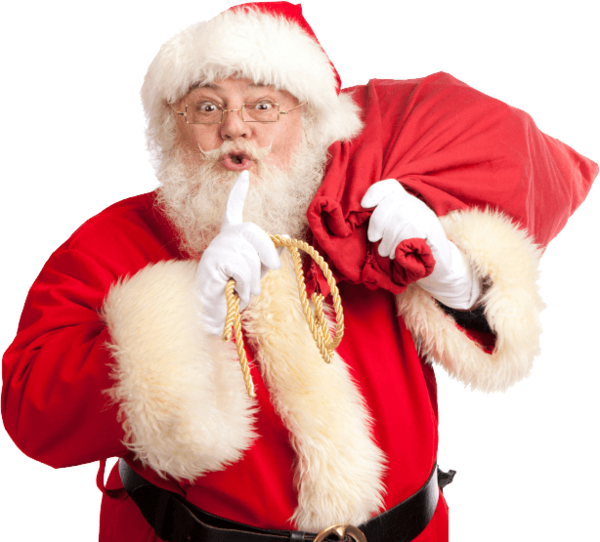 Transparent Santa Claus Santa Clause Saint Nicholas Christmas Ornament Fur for Christmas