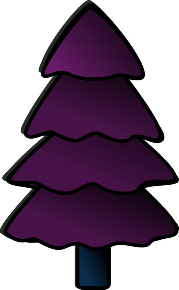 Transparent Pine Tree Eastern White Pine Christmas Decoration Purple for Christmas