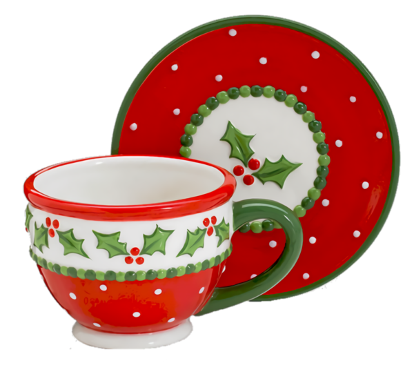 Transparent christmas Dishware Cup Dinnerware set for Christmas Ornament for Christmas