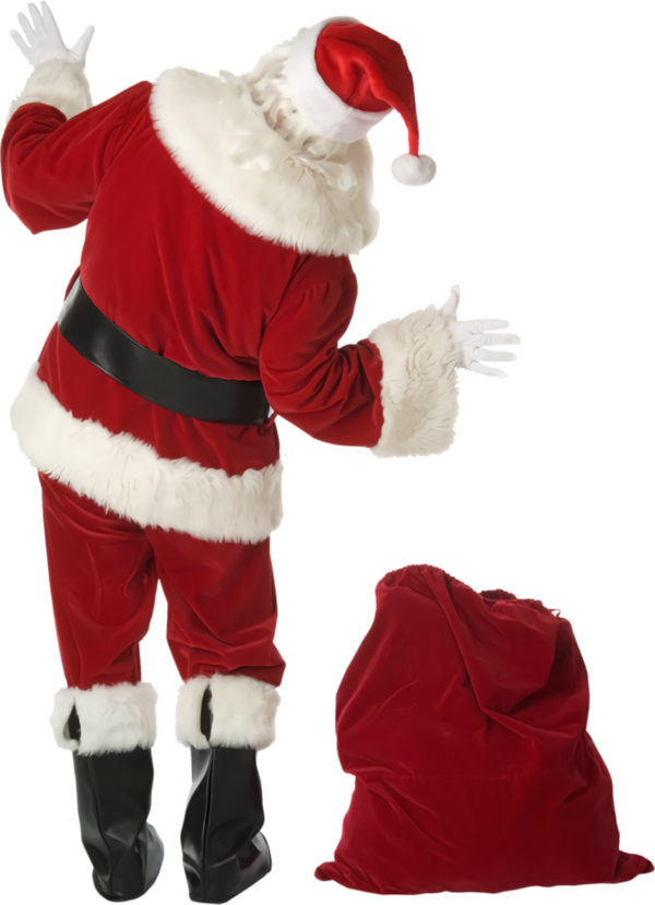 Transparent christmas Santa claus Mascot Costume for Santa for Christmas