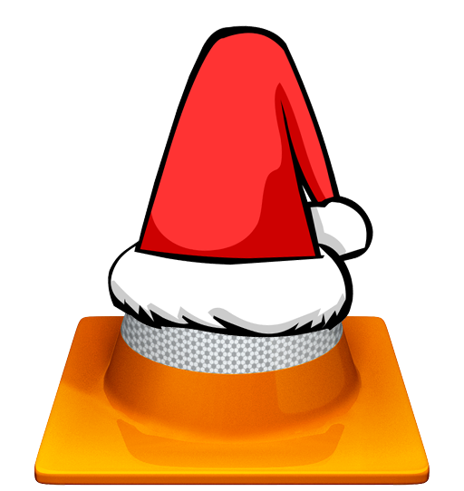 Transparent Santa Claus Hat Christmas Cone Headgear for Christmas