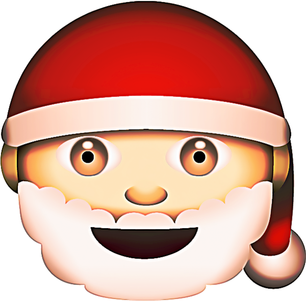 Transparent Ded Moroz Christmas Day Santa Claus Facial Expression Cartoon for Christmas