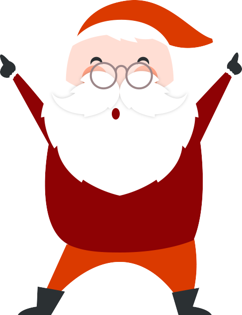 Transparent Christmas Day Santa Will Be Here Flying Stones Outfitters Santa Claus Facial Hair for Christmas