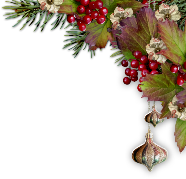 Transparent christmas Holly Plant Christmas decoration for Christmas Ornament for Christmas