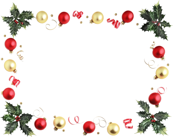 Transparent Christmas Day Picture Frames Borders And Frames Christmas Decoration Picture Frame for Christmas