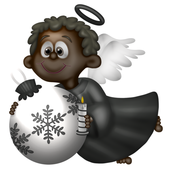 Transparent christmas Cartoon Angel Animation for Christmas Ornament for Christmas