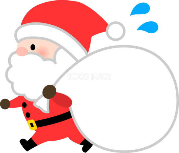 Transparent Santa Claus Christmas Cartoon Line for Christmas