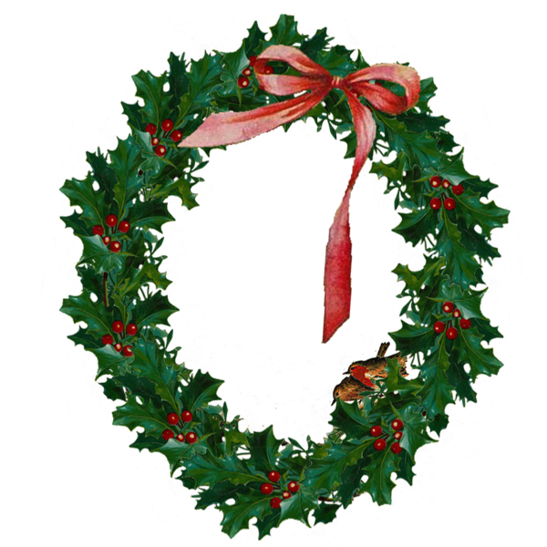 Transparent Party Wreath Birthday Christmas Decoration for Christmas