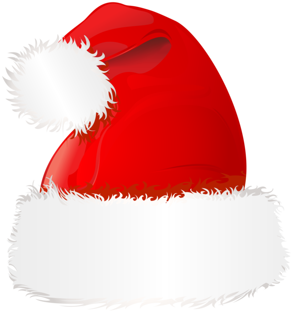 Transparent Santa Claus Santa Suit Hat Red Headgear for Christmas