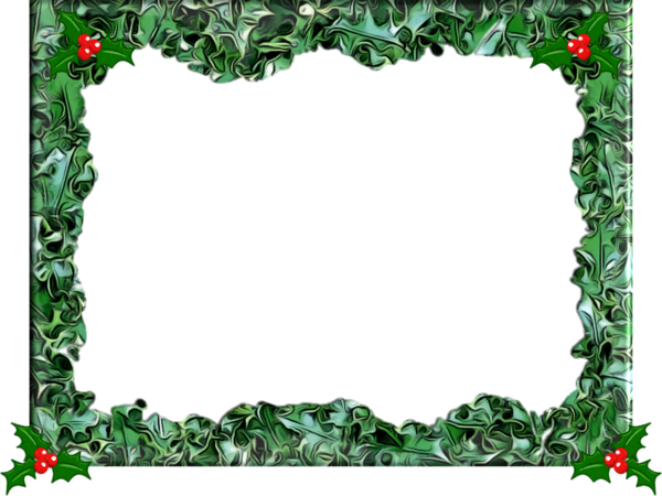 Transparent Christmas Framing Holiday Picture Frame Plant for Christmas