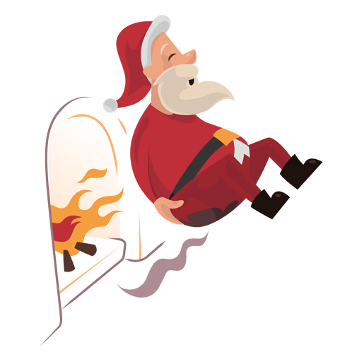 Transparent Santa Claus Fireplace Christmas Beak for Christmas