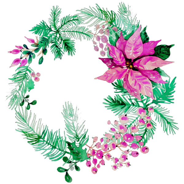 Transparent Wreath Christmas Ornament Floral Design Leaf Christmas Decoration for Christmas