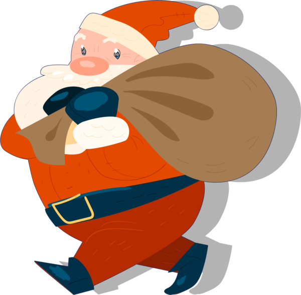 Transparent Santa Claus Christmas Day Animation Cartoon for Christmas