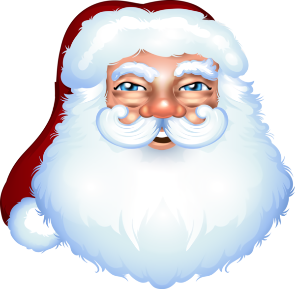 Transparent christmas Santa claus Cartoon Facial hair for Santa for Christmas