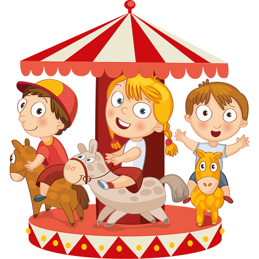 Transparent Carousel Amusement Park Drawing Cartoon Christmas for Christmas