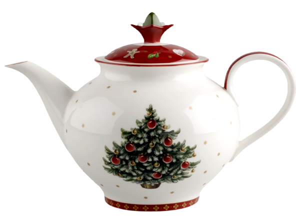 Transparent christmas Teapot Lid Kettle for Christmas Ornament for Christmas