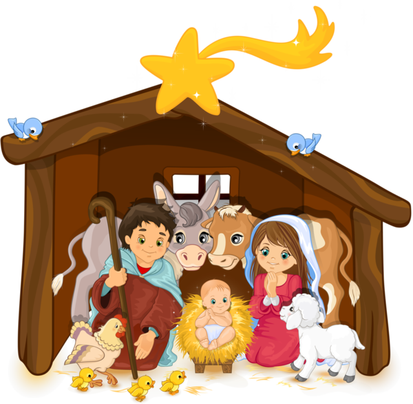 Transparent Holy Family Nativity Scene Christmas Play Christmas Decoration for Christmas