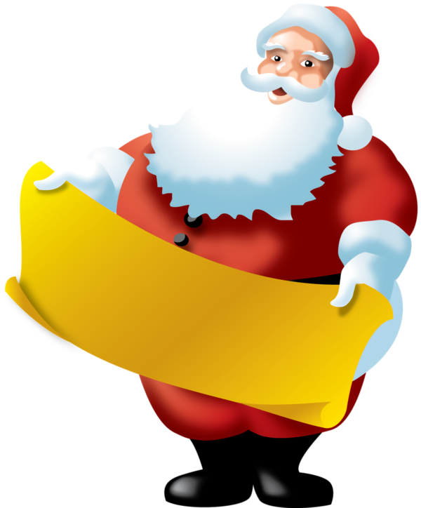 Transparent christmas Cartoon Santa claus for Santa for Christmas