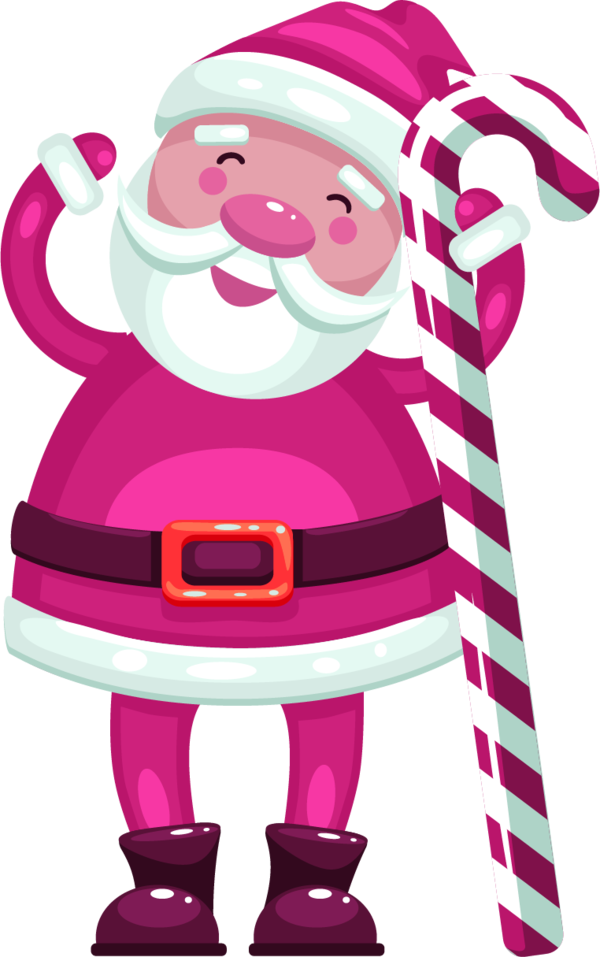 Transparent Santa Claus Christmas Qversion Pink Christmas Decoration for Christmas