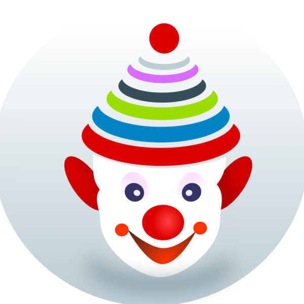 Transparent Joker Clown Circus Christmas Ornament Food for Christmas