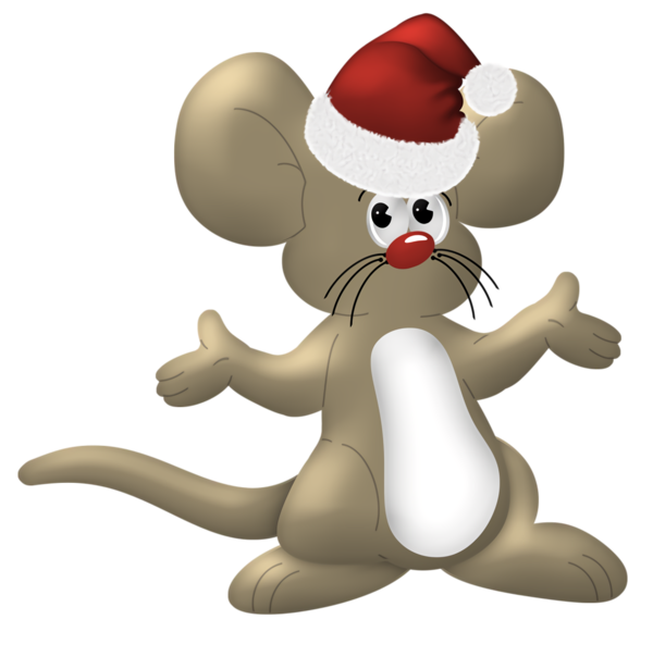 Transparent christmas Cartoon Mouse Animation for Christmas Ornament for Christmas