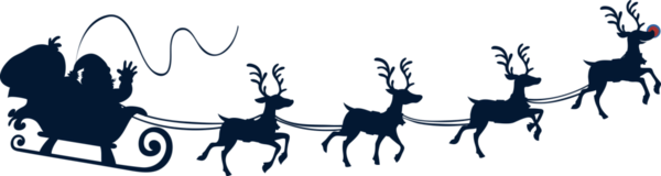 Transparent christmas Reindeer Deer Elk for Santa for Christmas