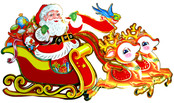 Transparent christmas Santa claus Christmas eve for Christmas Ornament for Christmas