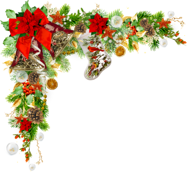 Transparent christmas Holly Plant Flower for Christmas Ornament for Christmas