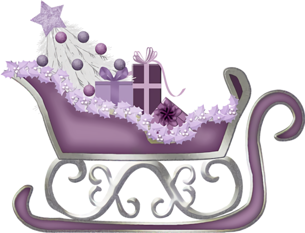 Transparent christmas Purple Violet Crown for Sled for Christmas