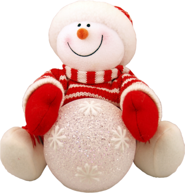 Transparent Winter Happiness Animation Snowman Christmas Ornament for Christmas