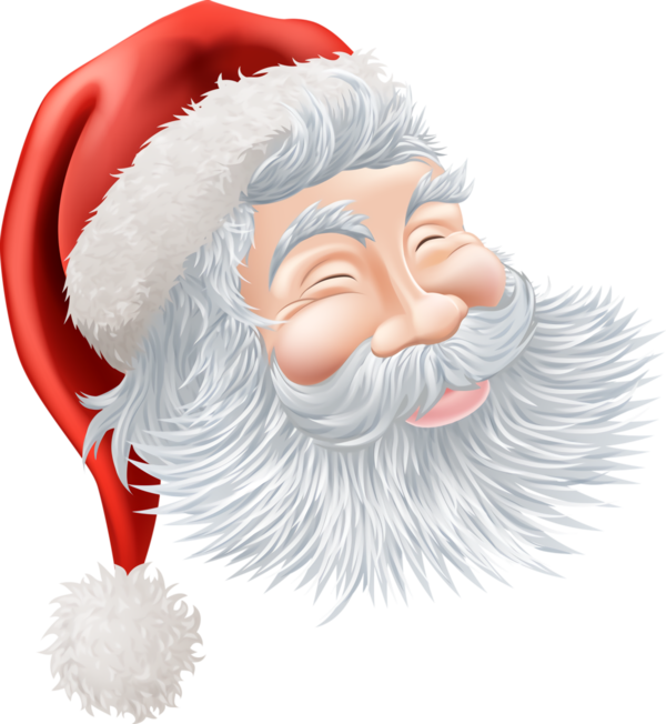 Transparent christmas Facial hair Santa claus Cartoon for Santa for Christmas