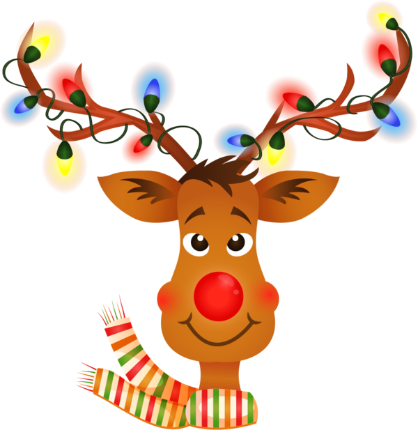 Transparent Rudolph Reindeer Deer Holiday Food for Christmas