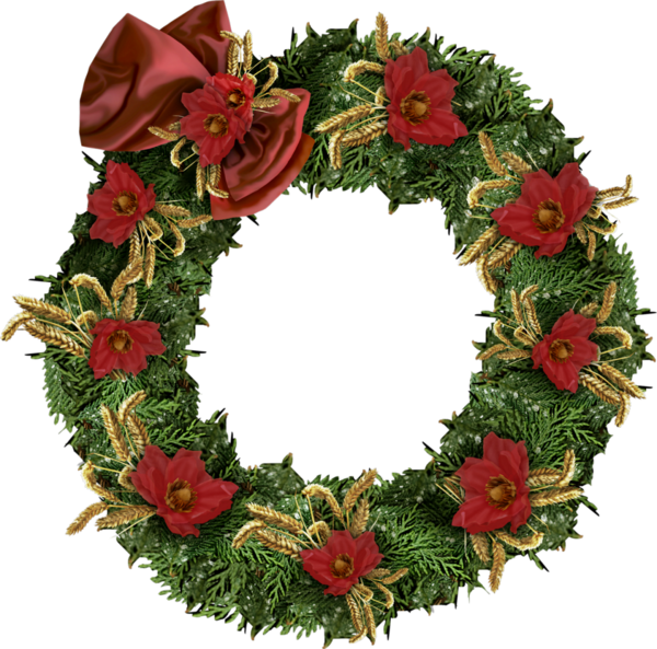 Transparent Christmas Advent Wreath Advent Evergreen Fir for Christmas