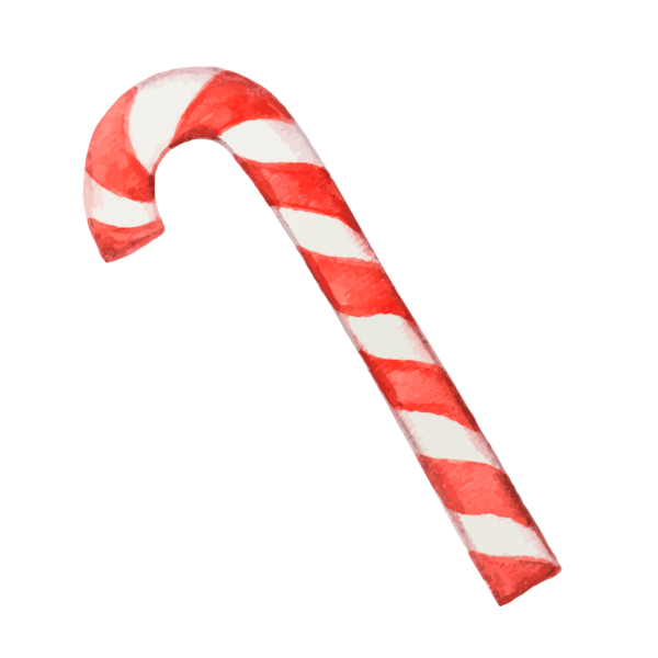Transparent Candy Cane Stick Candy Santa Claus Polkagris for Christmas