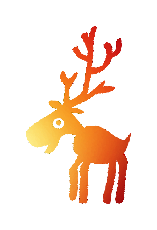 Transparent Reindeer Antler Christmas Ornament Deer for Christmas