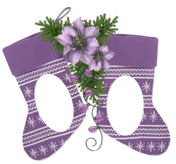 Transparent christmas Purple Lavender Violet for Christmas Stocking for Christmas