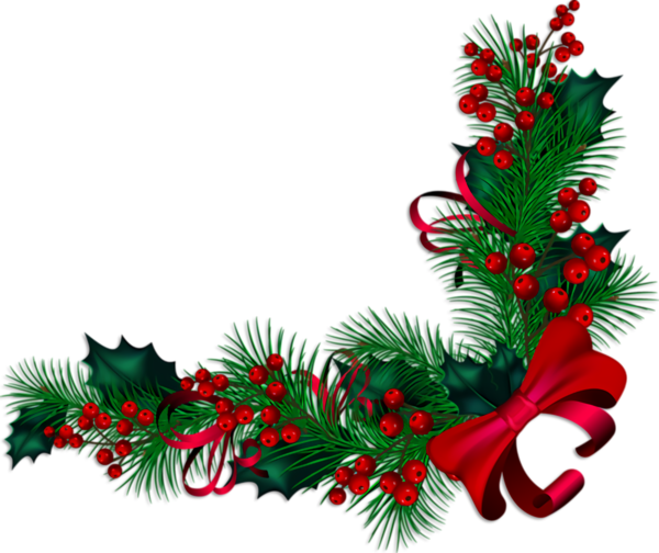 Transparent christmas Colorado spruce oregon pine Holly for Christmas Ornament for Christmas