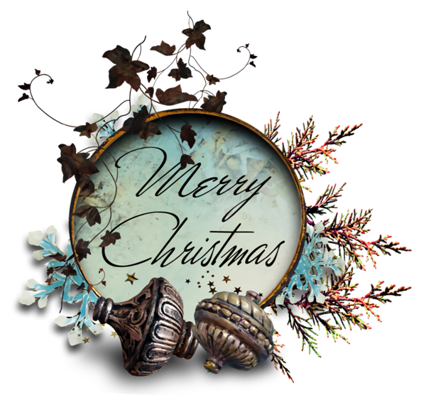 Transparent christmas Text Branch Font for Christmas Ornament for Christmas