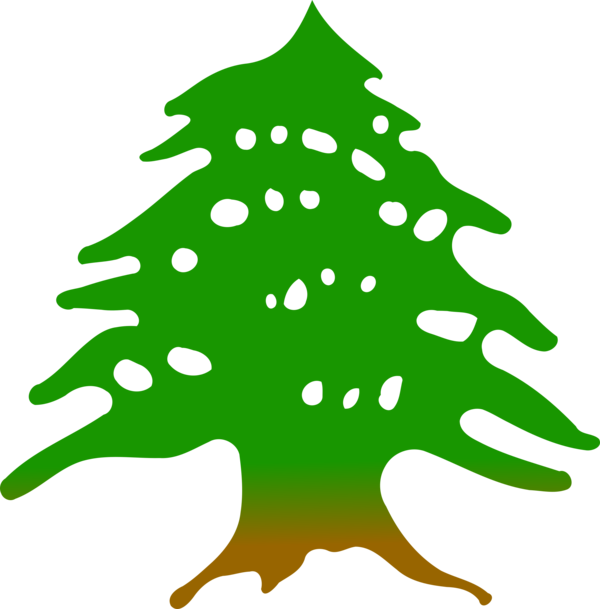 Transparent Cedrus Libani Lebanon Tree Christmas Ornament Point for Christmas